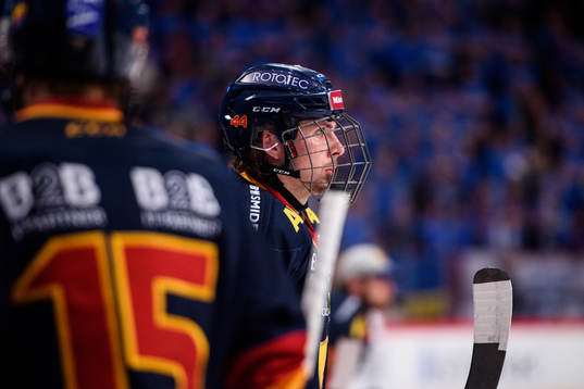 Djurgårdens Albin Grewe i båset