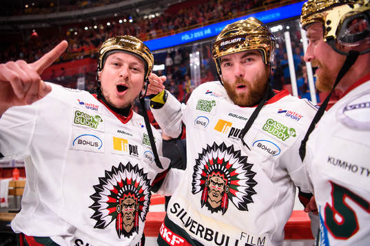 Frölundas Rhett Rakshani mfl jublar