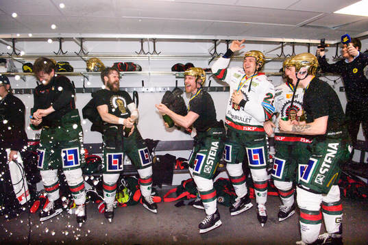 Frölundas Jonathan Sigalet, Chay Genoway, Linus Nässén,