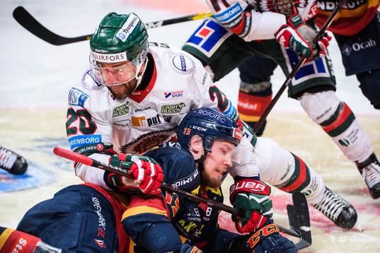 Frölundas Joel Lundqvist och Djurgårdens Petteri Wirtanen