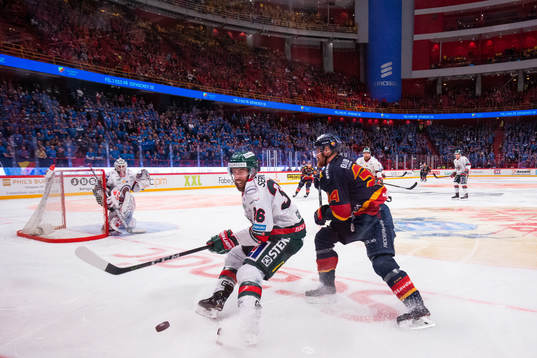 Frölundas Brandon Gormley och Djurgårdens Daniel Brodin