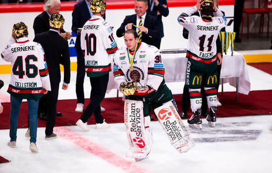 Frölundas målvakt Johan Gustafsson