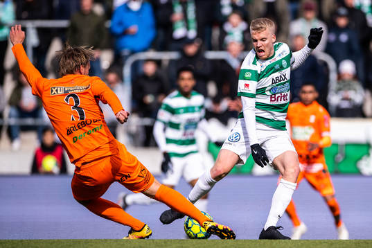 Varbergs Hampus Zackrisson och Västerås Simon Johansson