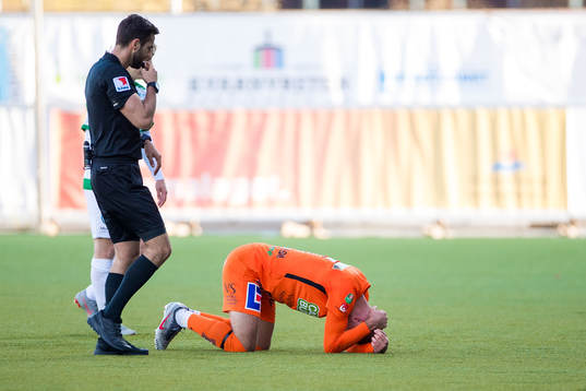 Varbergs Perparim Beqaj har ont