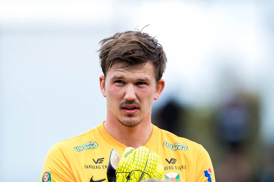 Varbergs målvakt August Strömberg