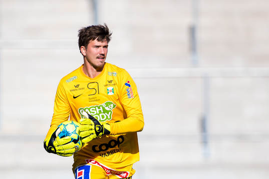 Varbergs målvakt August Strömberg