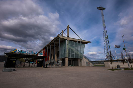 Exteriör av Solid Park Arena
