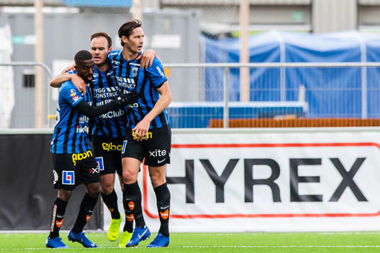 IFK Göteborgs André Calisir, Sebastian Eriksson och Emil
