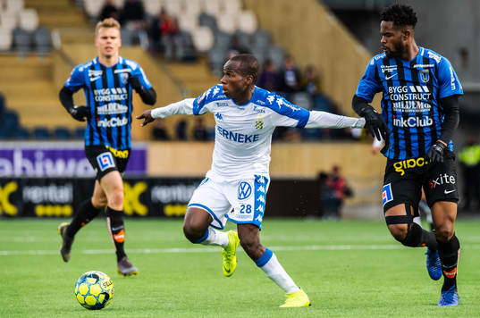 IFK Göteborgs Alhassan Yusuf Abdullahi och Sirius Abdul