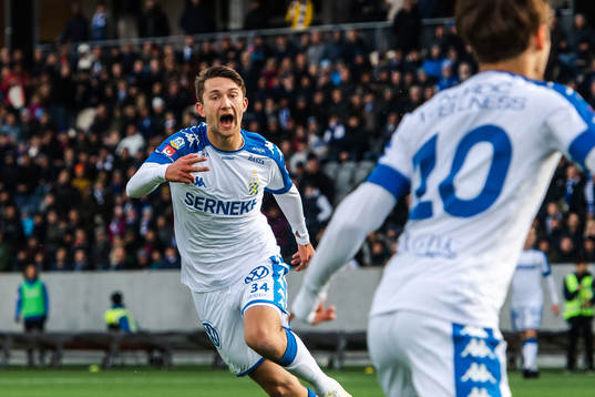 IFK Göteborgs Måns Saebbö jublar