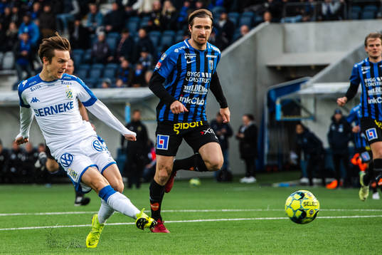 IFK Göteborgs Patrik Karlsson Lagemyr med en målchans