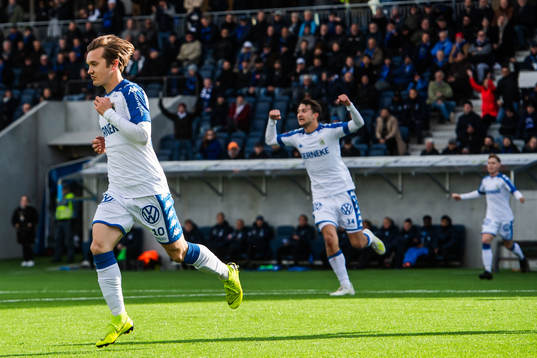 IFK Göteborgs Patrik Karlsson Lagemyr jublar