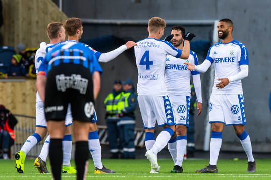 IFK Göteborgs Carl Starfelt, André Calisir och Kristopher