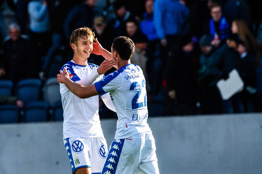 IFK Göteborgs Benjamin Nygren och Giorgi Kharaishvili