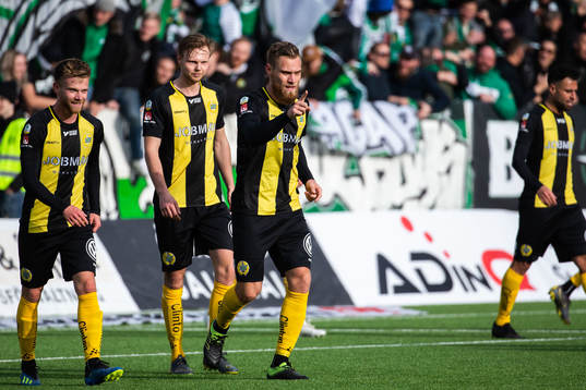 Hammarbys David Fällman jublar