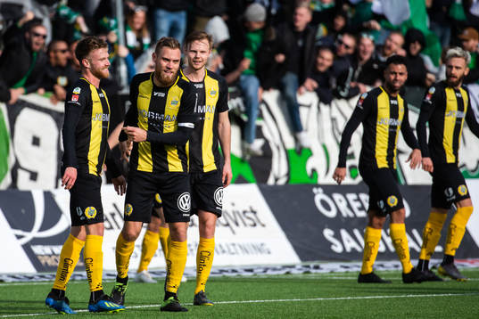 Hammarbys David Fällman jublar