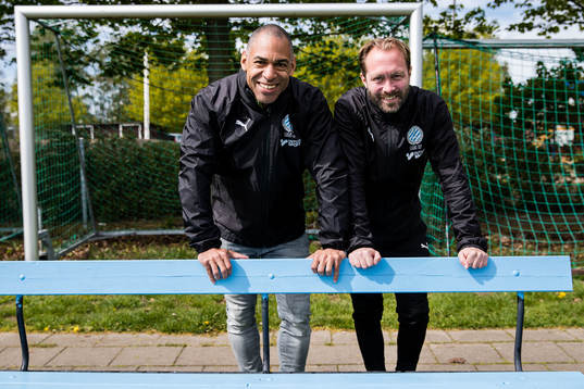 Råås tränare Solo Hammar och sportchef 	Magnus Jönsson