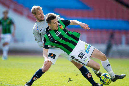 Jönköpings Sebastian Crona och GAIS Leonard Pllana