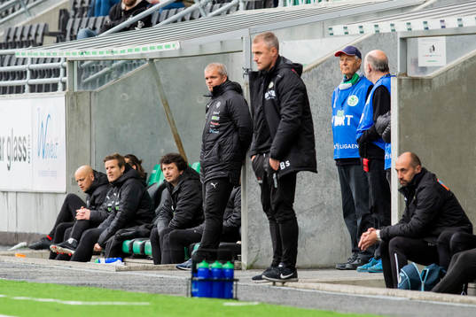 Gaute Ugelstad Helstrup, head coach of HamKam, and Bengt