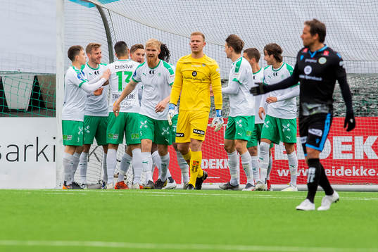 Goalkeeper Pål Heigre of Sandnes Ulf looks dejected