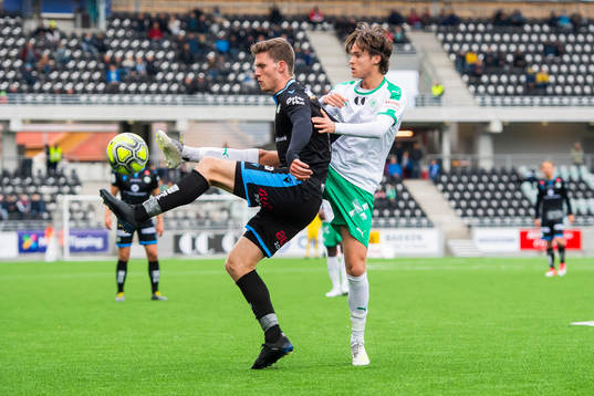 Ingvald Halgunset of Sandnes Ulf and Markus Solbakken of