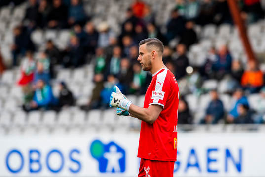 Goalkeeper Lukasz Jarosinski of HamKam