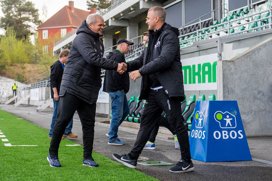 Gaute Ugelstad Helstrup, head coach of HamKam, and Bengt