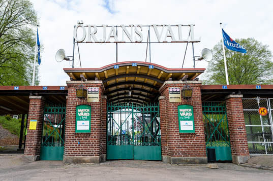 Entren på Örjans vall före fotbollsmatchen i Superettan