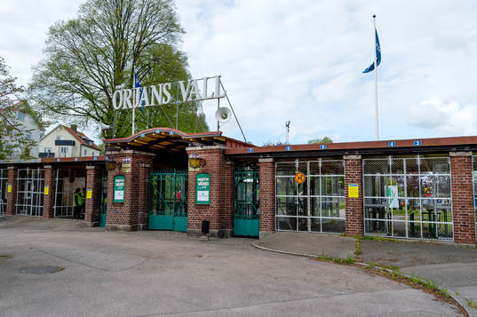 Entren på Örjans vall före fotbollsmatchen i Superettan