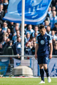 Malmö FFs Markus Rosenberg deppar