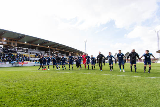 Malmö FFs spelare jublar