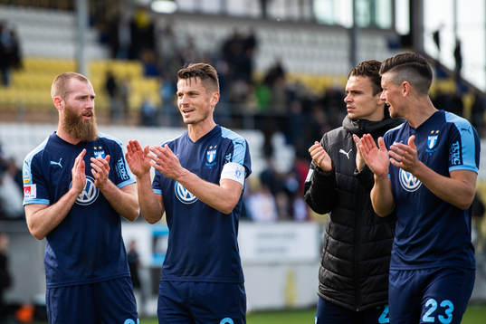 Malmö FFs Jo Inge Berget, Markus Rosenberg, Andreas
