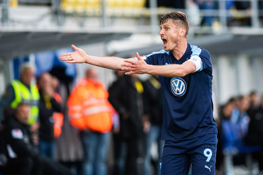 Malmö FFs Markus Rosenberg reagerar
