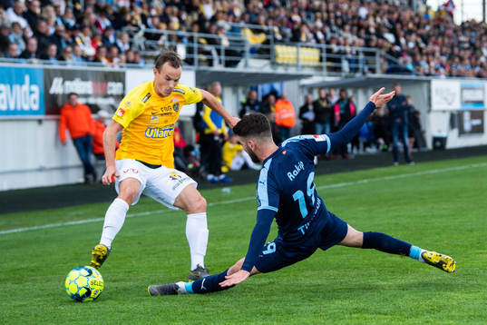 Falkenbergs Anton Wede och Malmö FFs Erdal Rakip