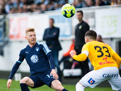 Malmö FFs Anders Christiansen och Falkenbergs Tibor Brink