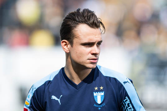 Malmö FFs Andreas Vindheim vid line up