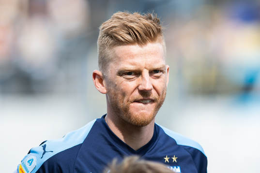 Malmö FFs Anders Christiansen vid line up