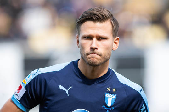 Malmö FFs Arnór Traustason vid line up