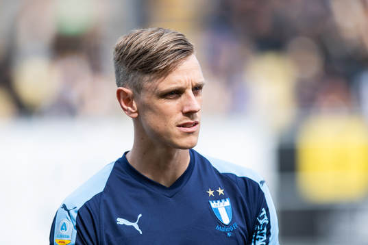 Malmö FFs Sören Rieks vid line up