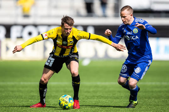 Häckens Viktor Lundberg och Sundsvalls Tobias Eriksson