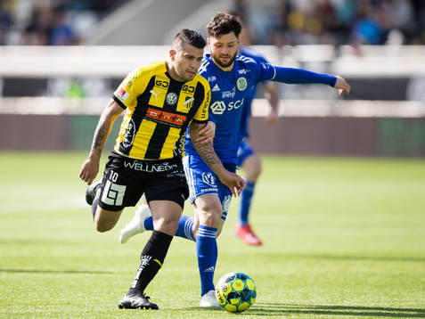 Häckens Paulinho och Sundsvalls Jonathan Tamimi Syberg