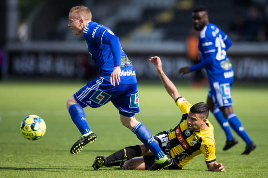Sundsvalls Tobias Eriksson och Häckens Paulinho