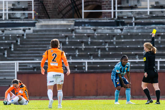 Djurgårdens Ogonna Chukwudi tilldelas en varning
