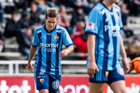 Djurgårdens Hanna Folkesson deppar