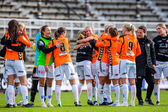 Kristianstads spelare jublar