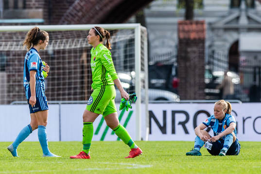 Djurgårdens Julia Walentowicz , målvakt Gudbjörg