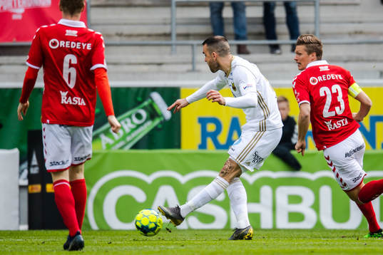 Östersunds Dino Islamovic gör 0-1