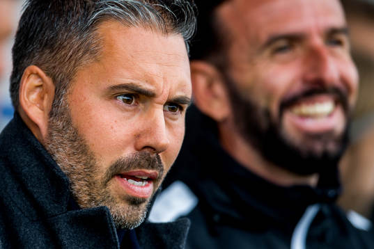 Marti Cifuentes, head coach of Sandefjord, and Jordi