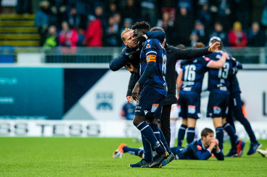 Christian Michelsen, head coach of Kristiansund,  and Aliou