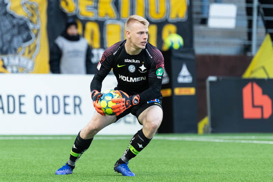 IFK Norrköpings målvakt Isak Pettersson